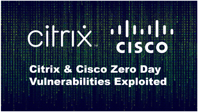 Amazon report on active zero-day exploits targeting Cisco and Citrix enterprise infrastructure.