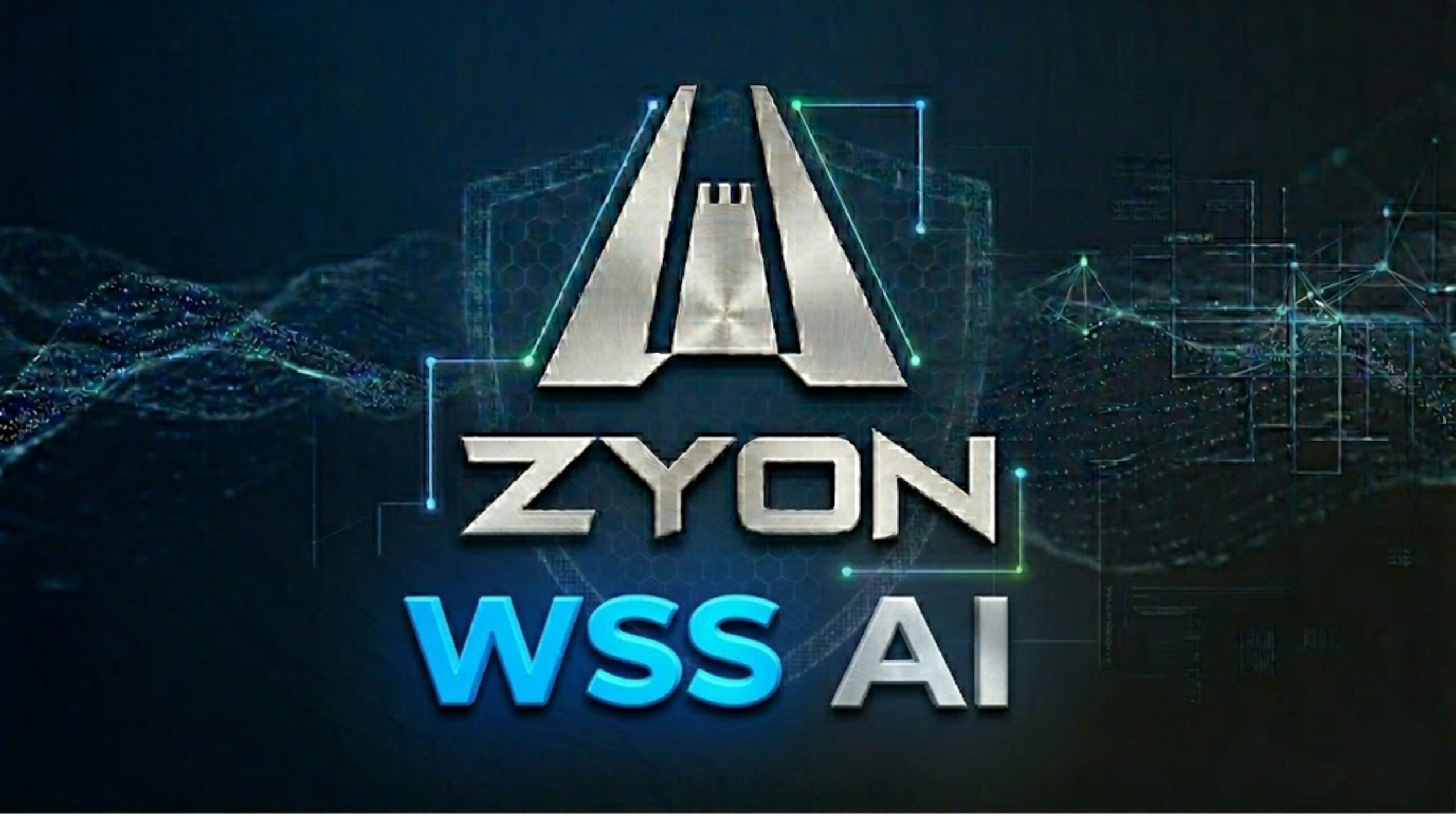 WSS Zyon AI 로고와 보안 전용 LLM 기반의 자율형 웹 보안 서비스를 설명하는 대문 이미지