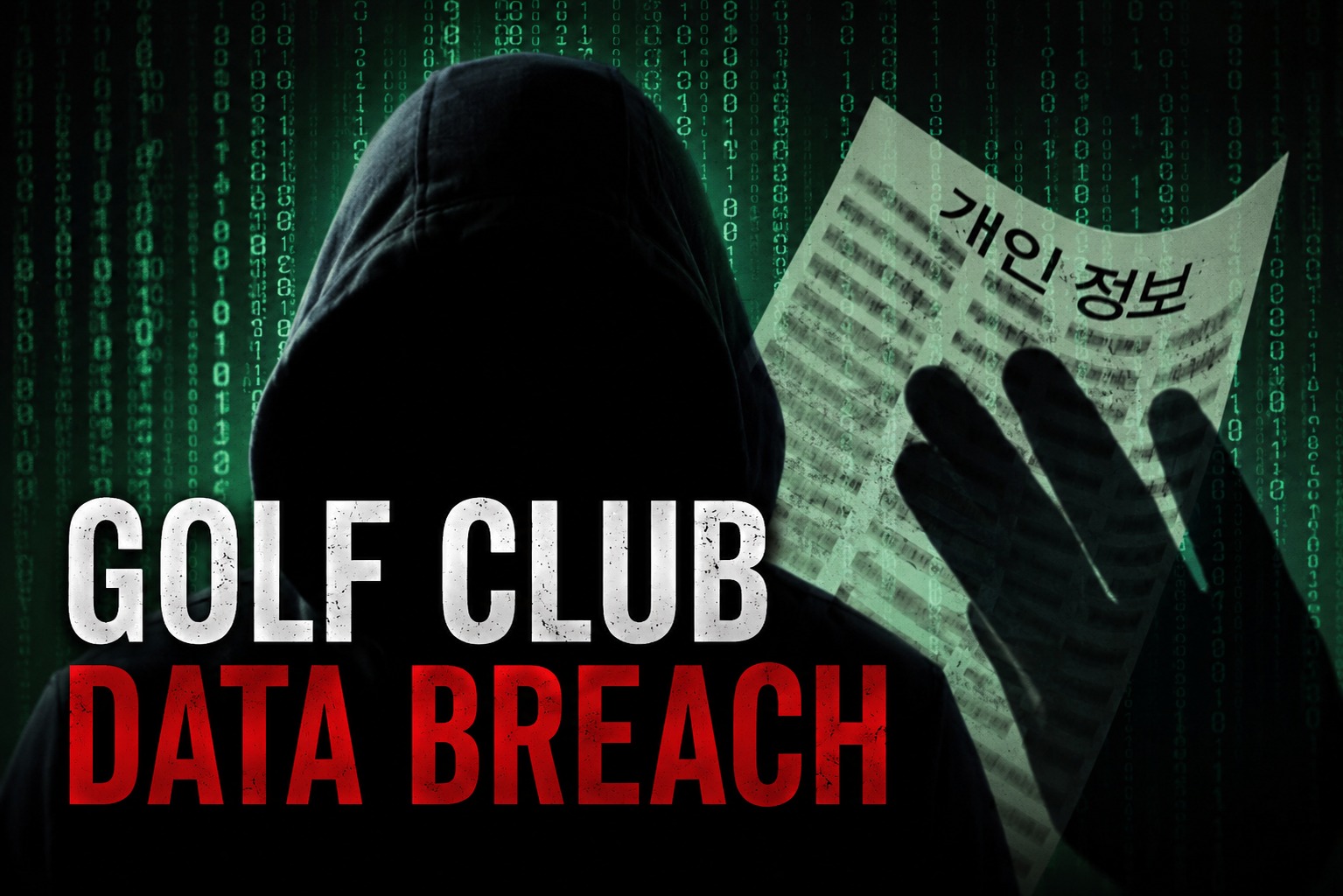 Cyberattack targeting a golf club website leading to large-scale customer data exposure